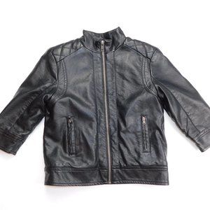 Joe Fresh Boys 2T Faux Leather Sherpa lined Jacket